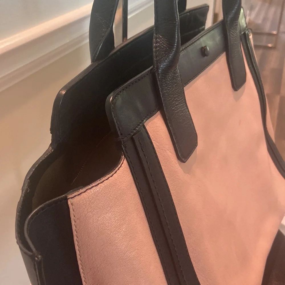 🇫🇷CHLOE ALLISON BAG Pink & Black Leather✨ - Picture 3 of 15